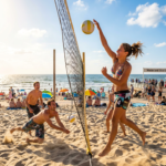 Beachvolleyball, Sonne und beste Stimmung